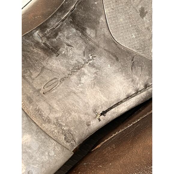 SANTONI Men's Dark Brown Leather Blaze Venetian Loafer Dress Shoe 9 US D - Picture 12 of 14